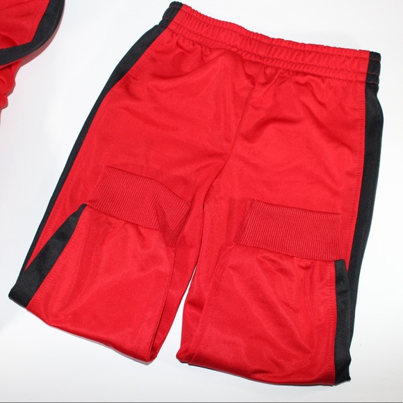 PUMA Tracksuit Red Black Track Pants Full Zip 3T - Picture 5 of 7